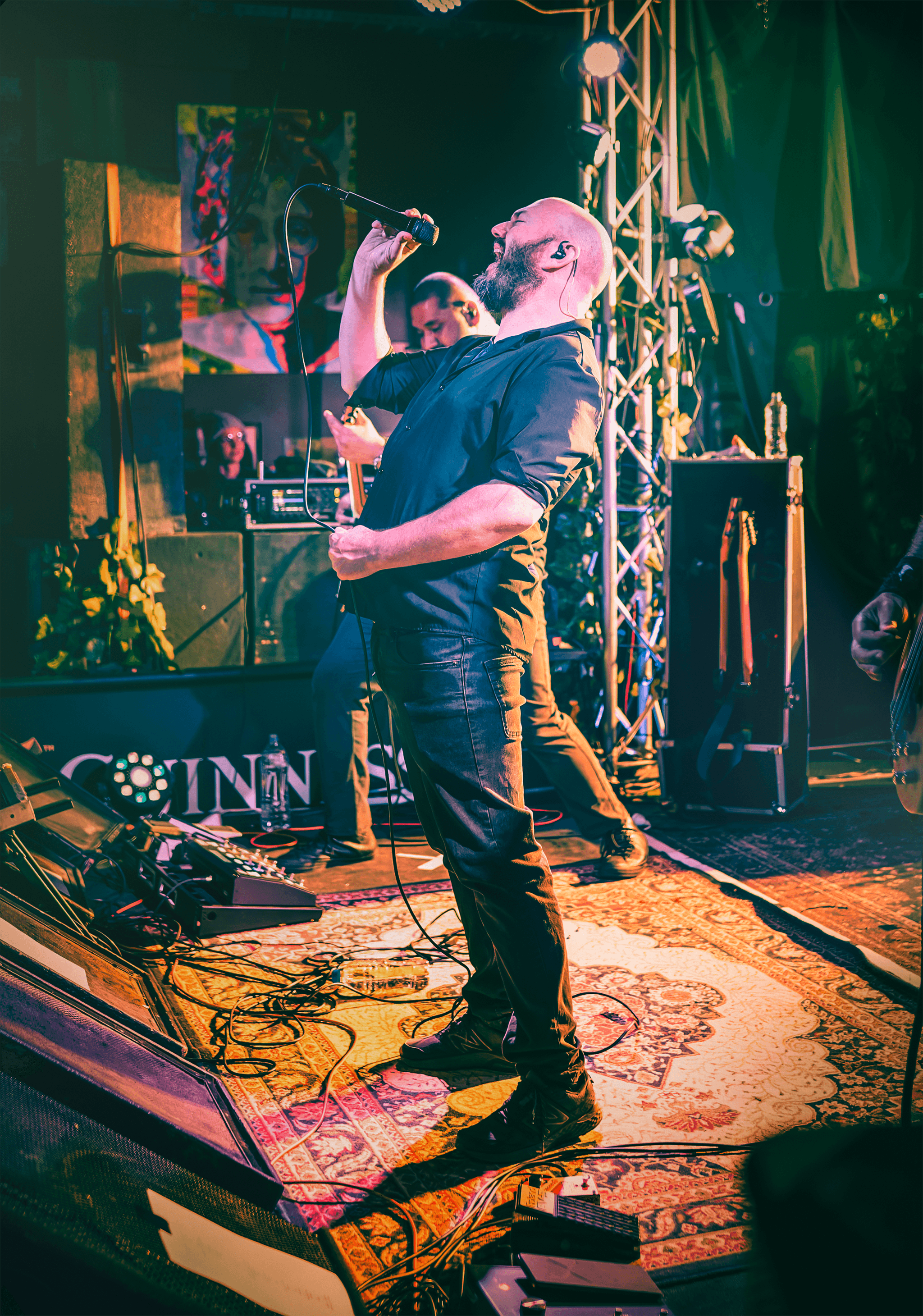 The Admitix founder performing live on stage